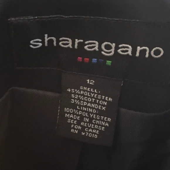 Sharagano’s Women’s Navy Blue Blazer w/ White Trim-size 12 - Picture 10 of 11